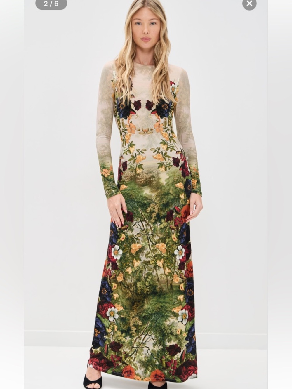 ALICE + OLIVIA  DELORA MAXI DRESS SIZE 8